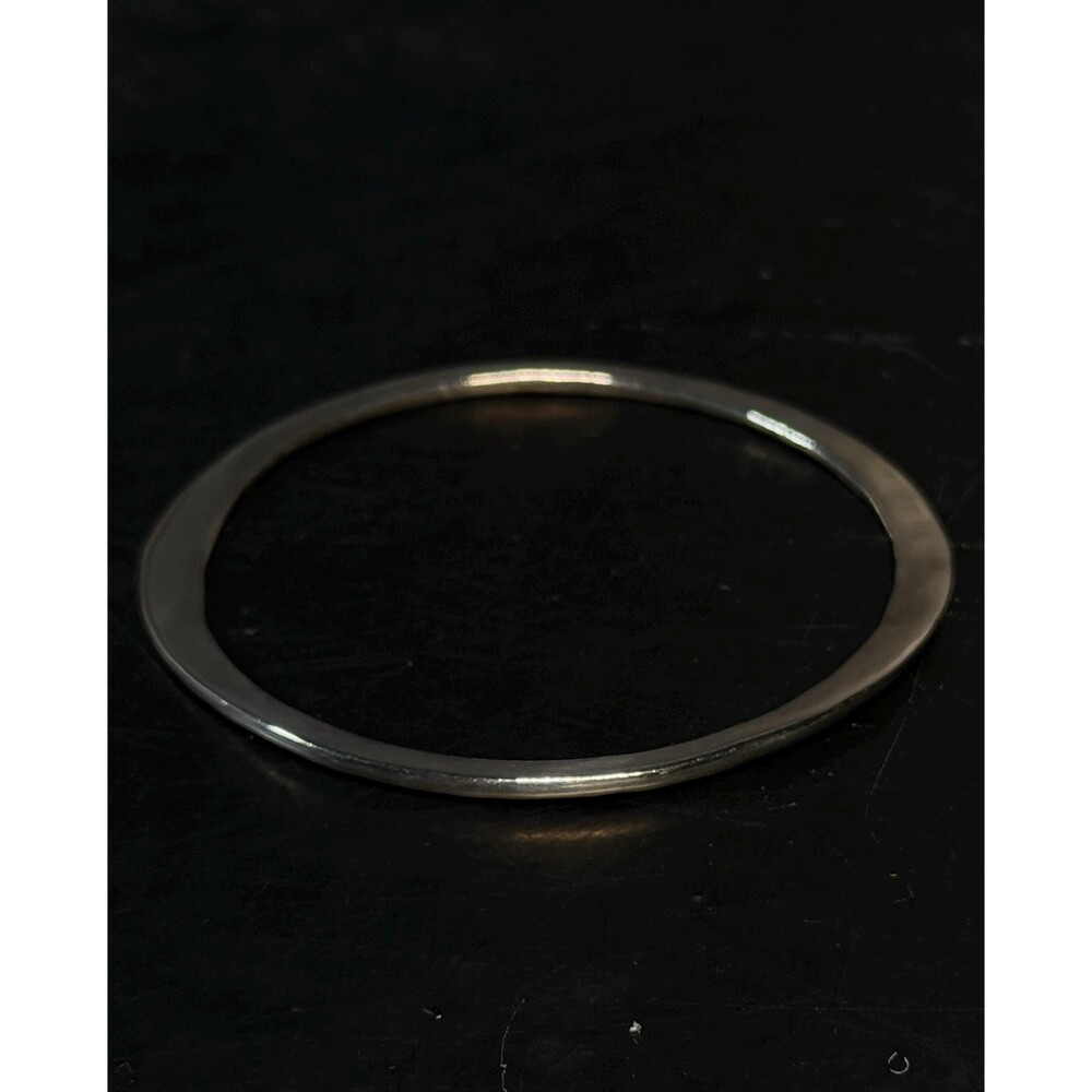 Vintage Sterling Silver Bangle Bracelet Minimalist Size 6.5